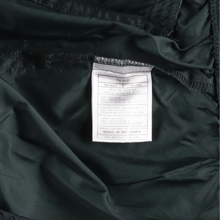 90'S Nike NIKE Back Logo Nylon Jacket Men's Size L Vintage Nylon black type Vintage Second Hand