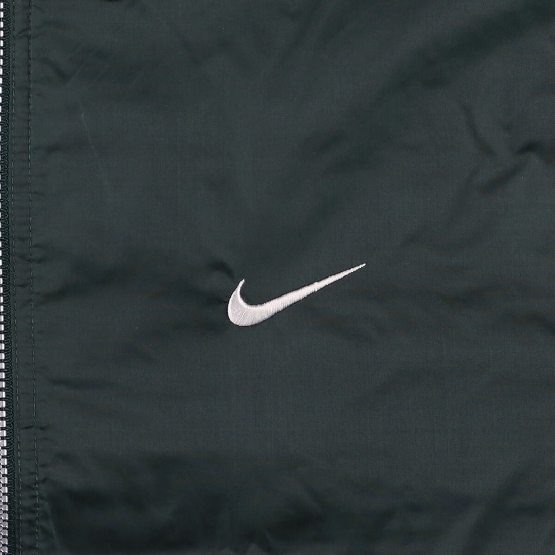 90'S Nike NIKE Back Logo Nylon Jacket Men's Size L Vintage Nylon black type Vintage Second Hand