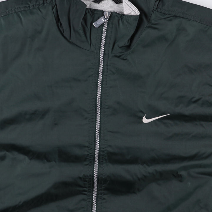 90'S Nike NIKE Back Logo Nylon Jacket Men's Size L Vintage Nylon black type Vintage Second Hand