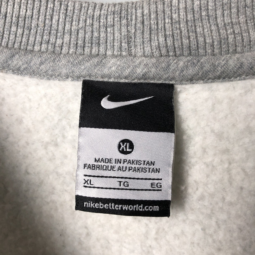 Nike One Point Logo Sweatshirt, Trainer, Men's XL cotton gray type Vintage Second Hand