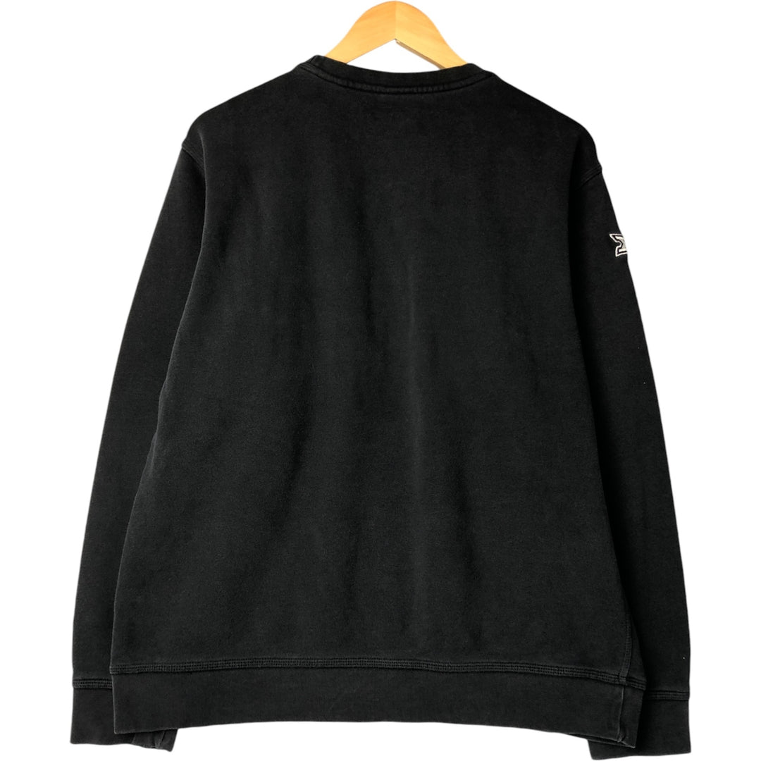 Nike logo sweatshirt, size L, men's cotton black type Vintage Second Hand
