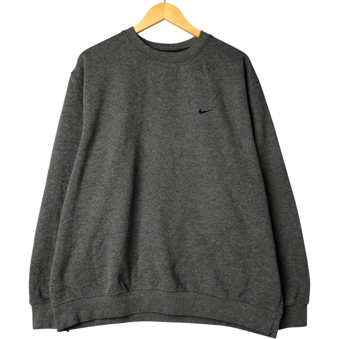 00'S Nike One Point Logo Sweatshirt Trainer Men's XL cotton gray type Vintage Second Hand