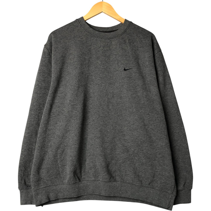 00'S Nike One Point Logo Sweatshirt Trainer Men's XL cotton gray type Vintage Second Hand