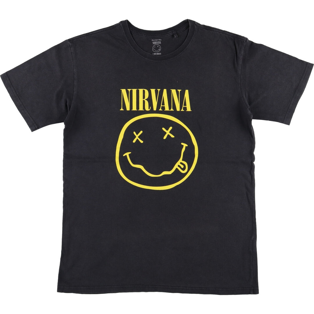 SUNNYVILLE NIRVANA Band T-Shirt, Men's Size L cotton black type Vintage Second Hand