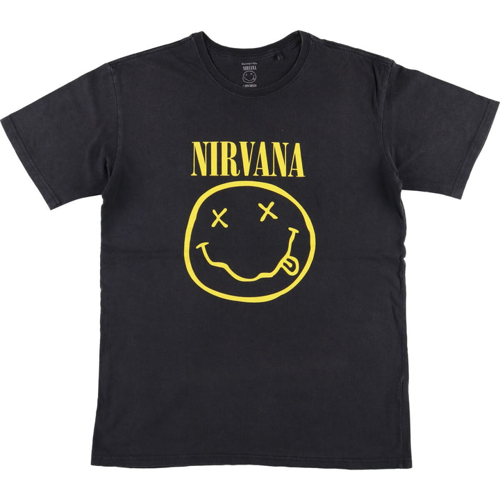 SUNNYVILLE NIRVANA Band T-Shirt, Men's Size L cotton black type Vintage Second Hand