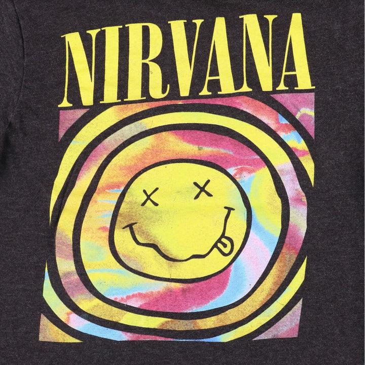 NIRVANA Nirvana Band T-shirt, Band T, Men's M size cotton black type Vintage Second Hand