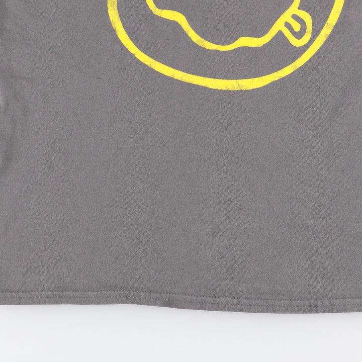 NIRVANA Nirvana Band T-shirt, Band T, Men's L size cotton Charcoal Vintage Second Hand