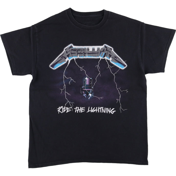 Metallica Band T-shirt, Band T, Men's M size unclear black type Vintage Second Hand