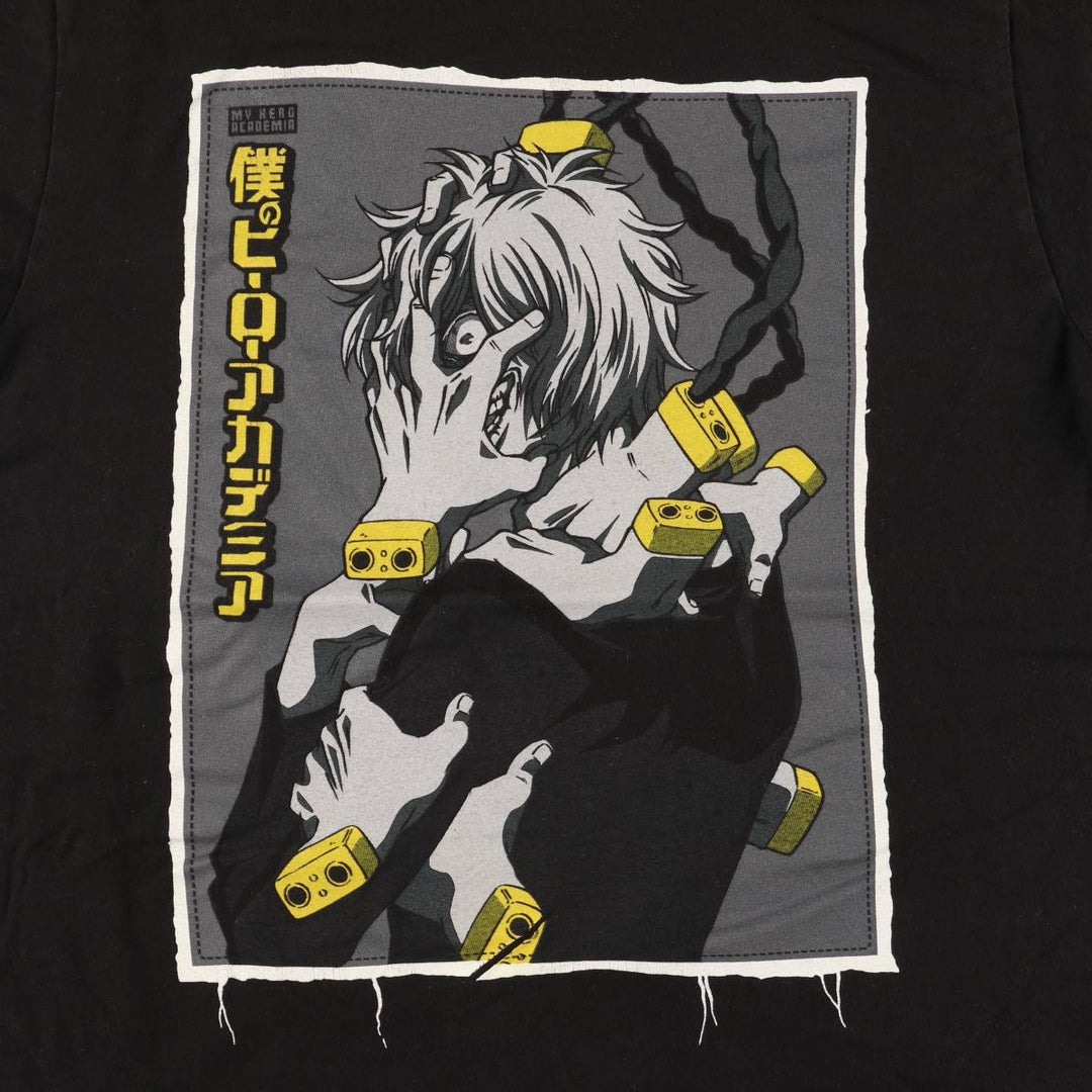 MY HERO ACADEMIA My Hero Academia Tomura Shigaraki Anime Character Print T-Shirt, Men's Size M cotton black type Vintage Second Hand