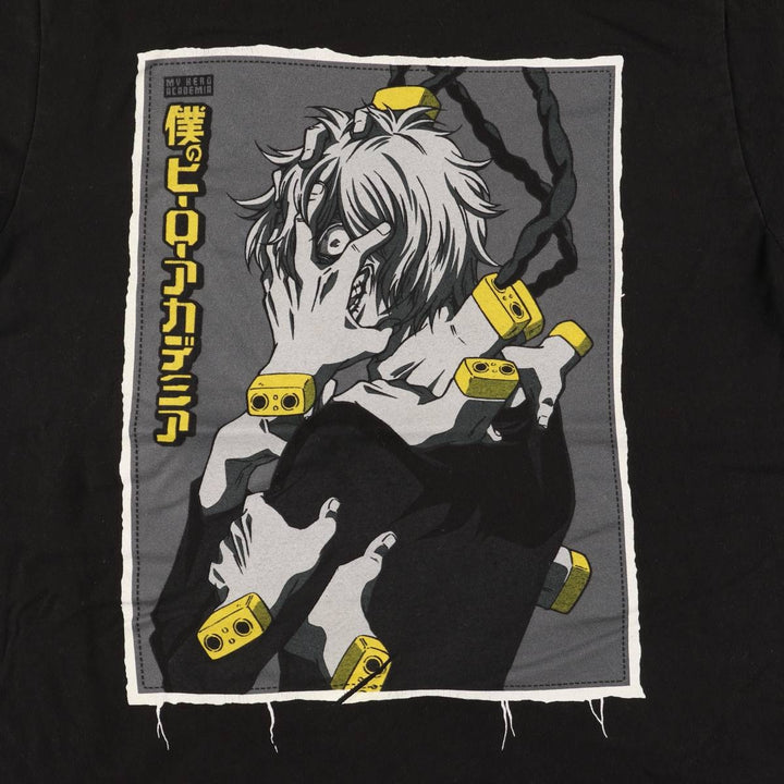 MY HERO ACADEMIA My Hero Academia Tomura Shigaraki Anime Character Print T-Shirt, Men's Size M cotton black type Vintage Second Hand
