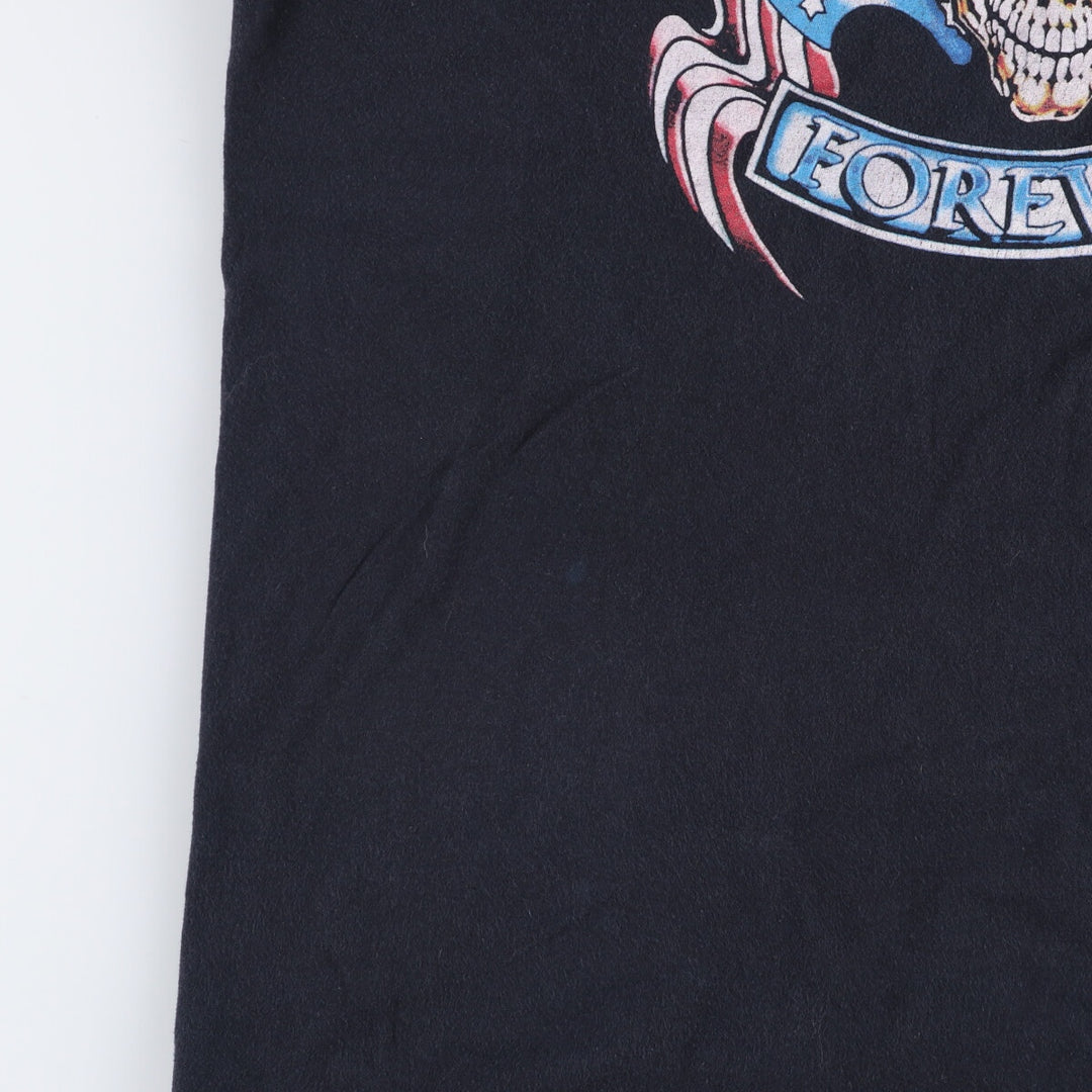 Anvil Bon Jovi Skull Pattern Band T-Shirt, Men's Size Large cotton black type Vintage Second Hand