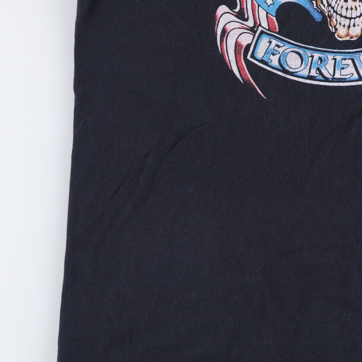 Anvil Bon Jovi Skull Pattern Band T-Shirt, Men's Size Large cotton black type Vintage Second Hand