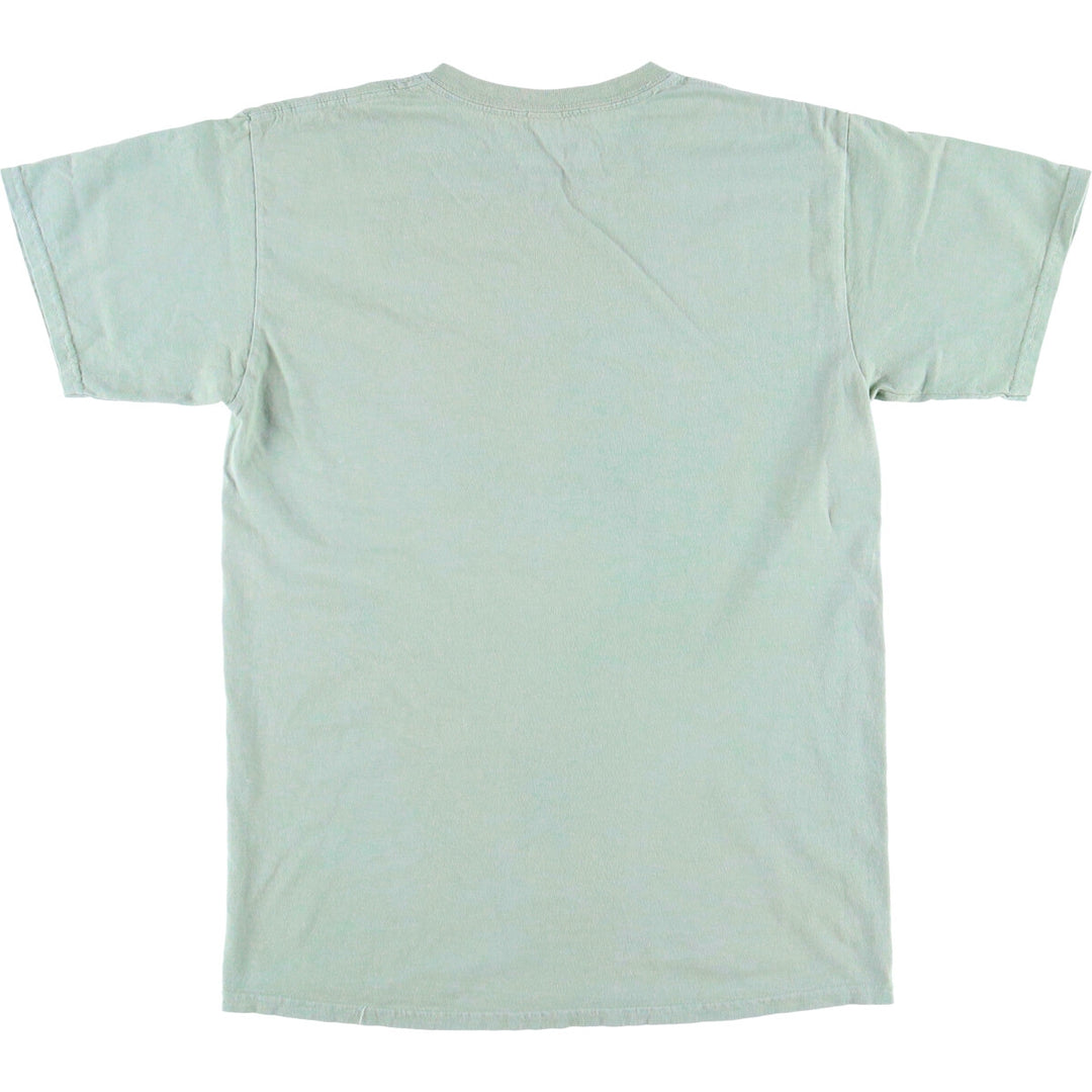 Billie Eilish Band T-shirt, Men's M size cotton Mint green Vintage Second Hand