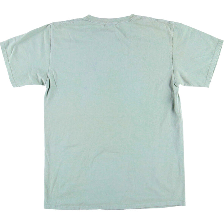 Billie Eilish Band T-shirt, Men's M size cotton Mint green Vintage Second Hand