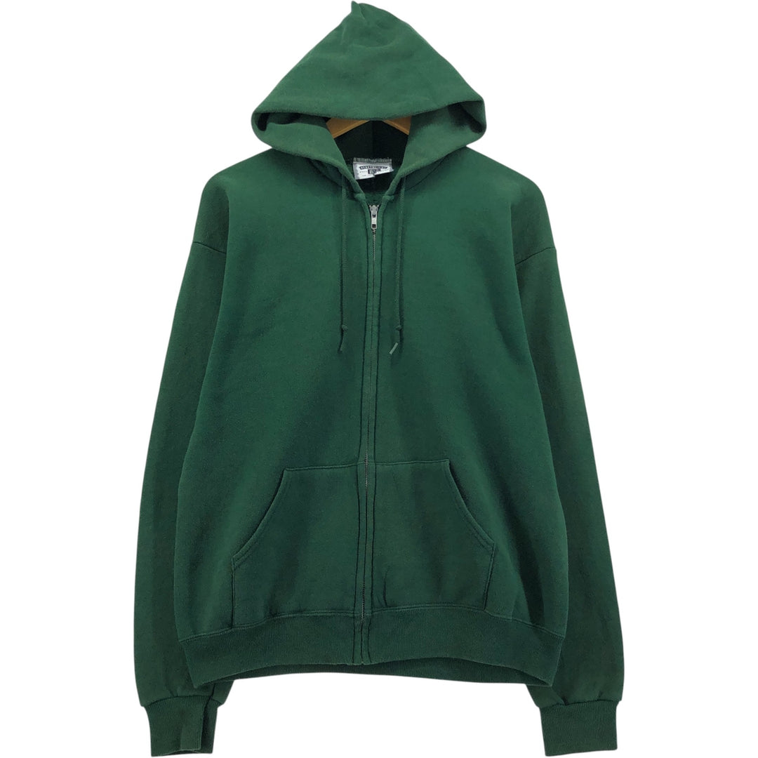 Vintage 90'S Lee Heavyweight Full-Zip Hoodie, Made in USA, Men's Size Medium cotton green type Vintage Second Hand