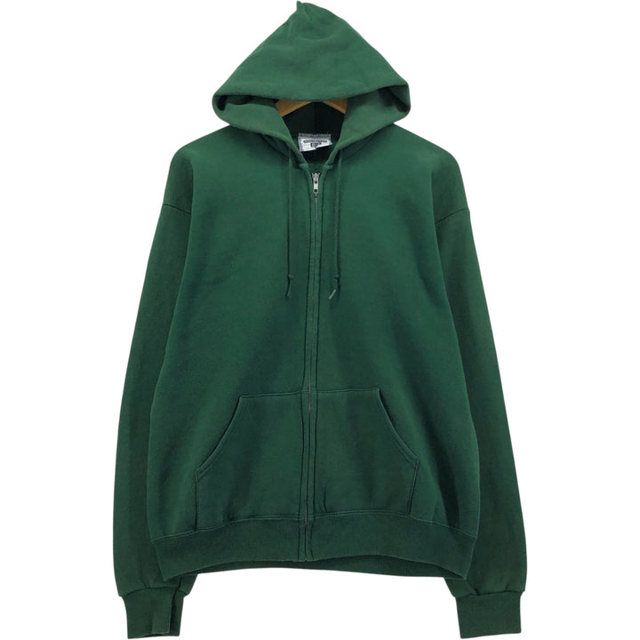 Vintage 90'S Lee Heavyweight Full-Zip Hoodie, Made in USA, Men's Size Medium cotton green type Vintage Second Hand