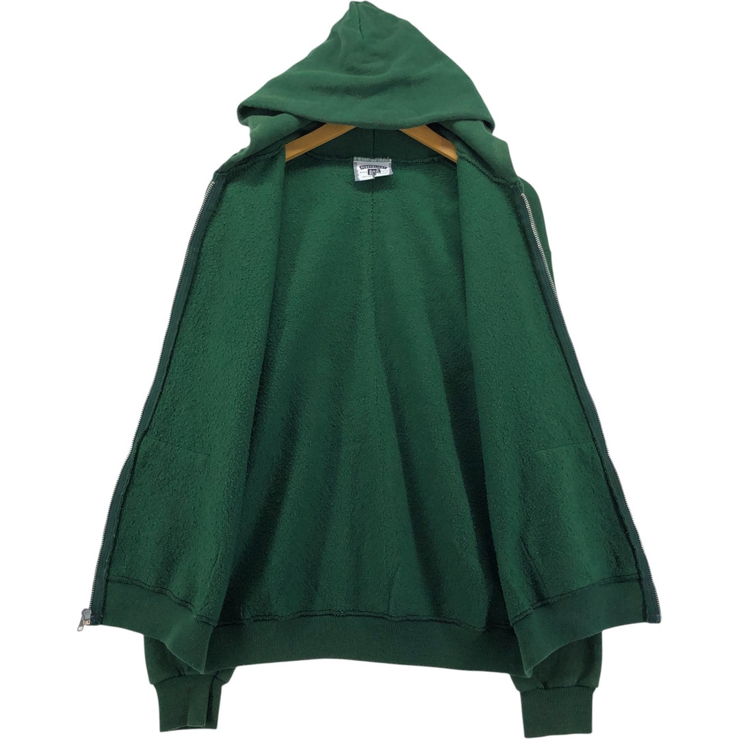 Vintage 90'S Lee Heavyweight Full-Zip Hoodie, Made in USA, Men's Size Medium cotton green type Vintage Second Hand