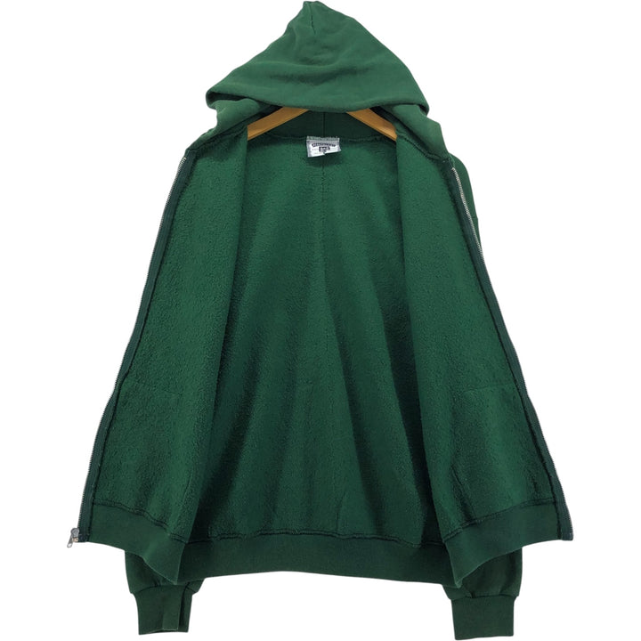 Vintage 90'S Lee Heavyweight Full-Zip Hoodie, Made in USA, Men's Size Medium cotton green type Vintage Second Hand