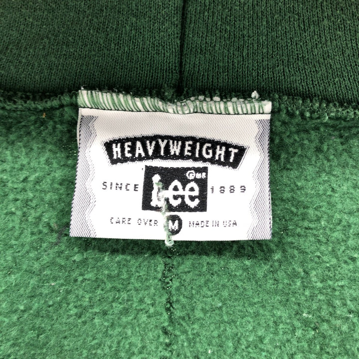 Vintage 90'S Lee Heavyweight Full-Zip Hoodie, Made in USA, Men's Size Medium cotton green type Vintage Second Hand