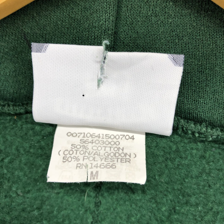 Vintage 90'S Lee Heavyweight Full-Zip Hoodie, Made in USA, Men's Size Medium cotton green type Vintage Second Hand