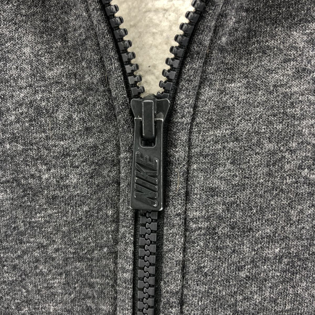 2000'S Nike Sweat Full Zip Hoodie, Men's Size M cotton gray type Vintage Second Hand
