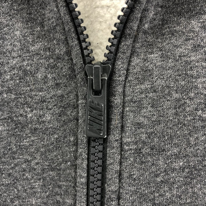 2000'S Nike Sweat Full Zip Hoodie, Men's Size M cotton gray type Vintage Second Hand