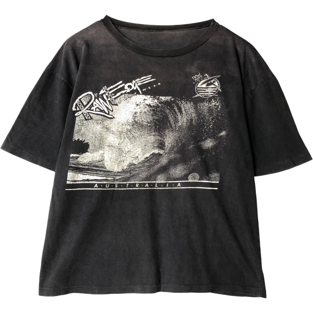 90'S Vintage Printed T-Shirt, Men's XL unclear black type Vintage Second Hand