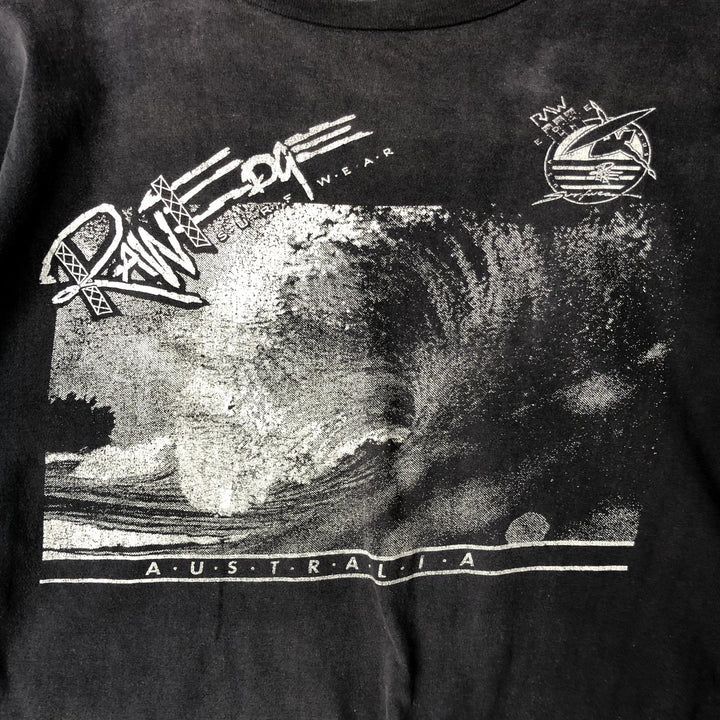 90'S Vintage Printed T-Shirt, Men's XL unclear black type Vintage Second Hand