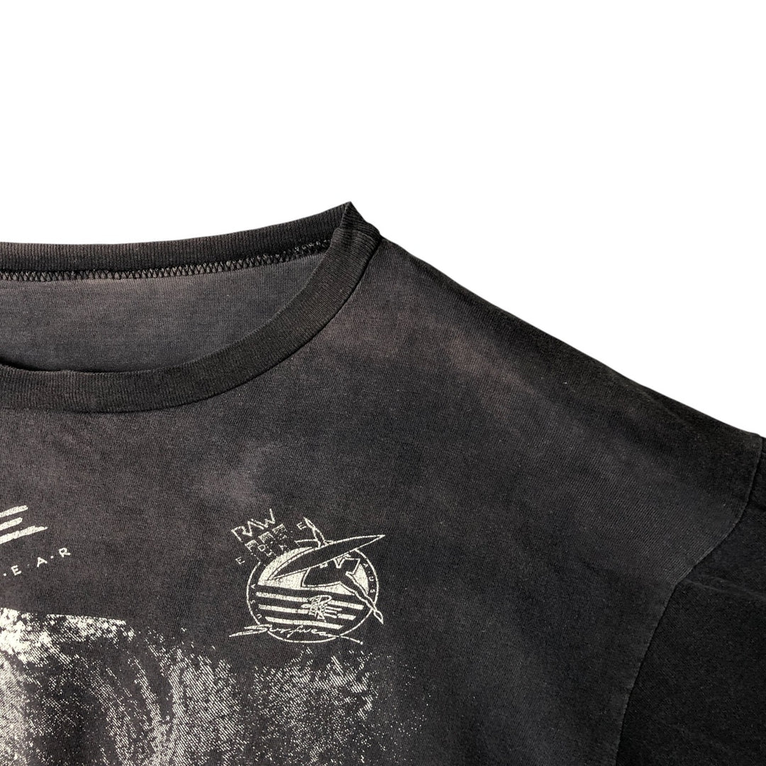 90'S Vintage Printed T-Shirt, Men's XL unclear black type Vintage Second Hand