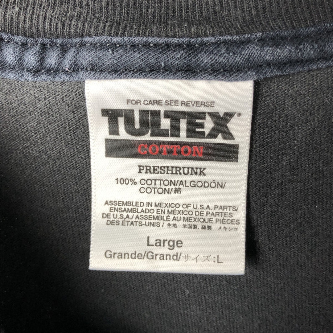 Vintage 90'S Tultex souvenir T-shirt, size L, men's cotton black type Vintage Second Hand