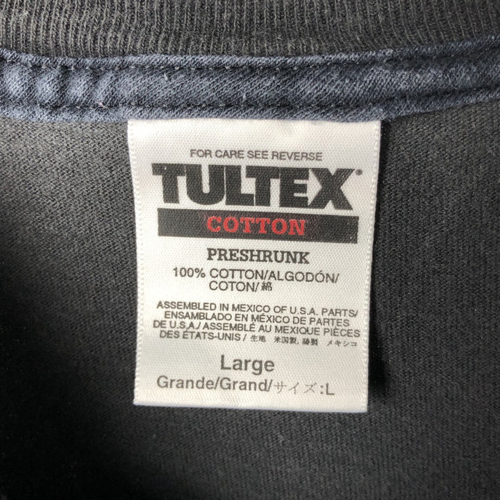 Vintage 90'S Tultex souvenir T-shirt, size L, men's cotton black type Vintage Second Hand
