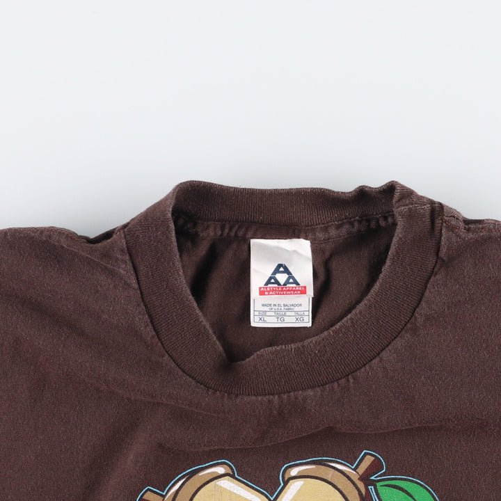 2000'S ALSTYLE Ero T-shirt, Men's XL cotton brown type Vintage Second Hand