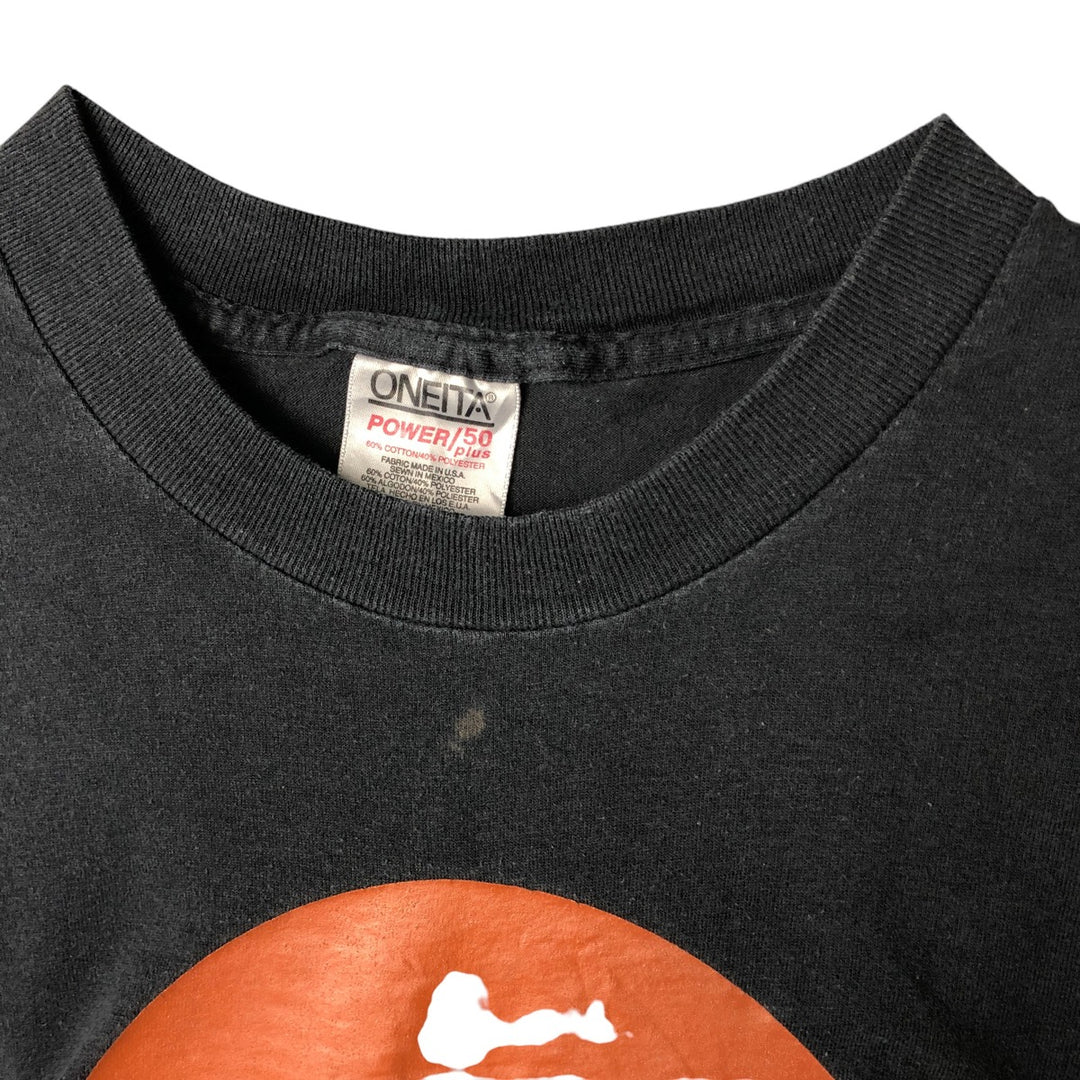90'S ONEITA Parody Print T-Shirt, Men's XL, Vintage cotton black type Vintage Second Hand