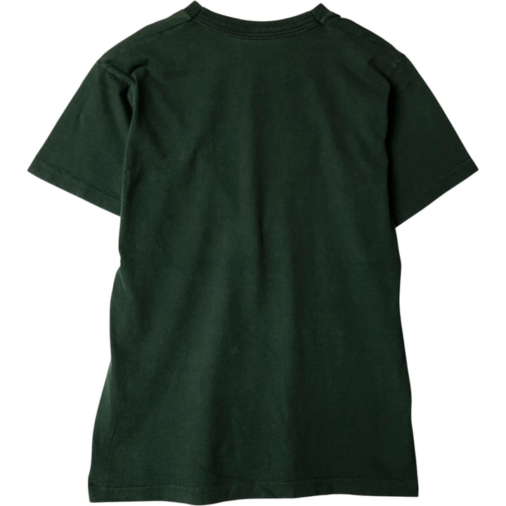 90'S Fruit of the Loom printed T-shirt, made in the USA, men's size L, vintage cotton green type Vintage Second Hand