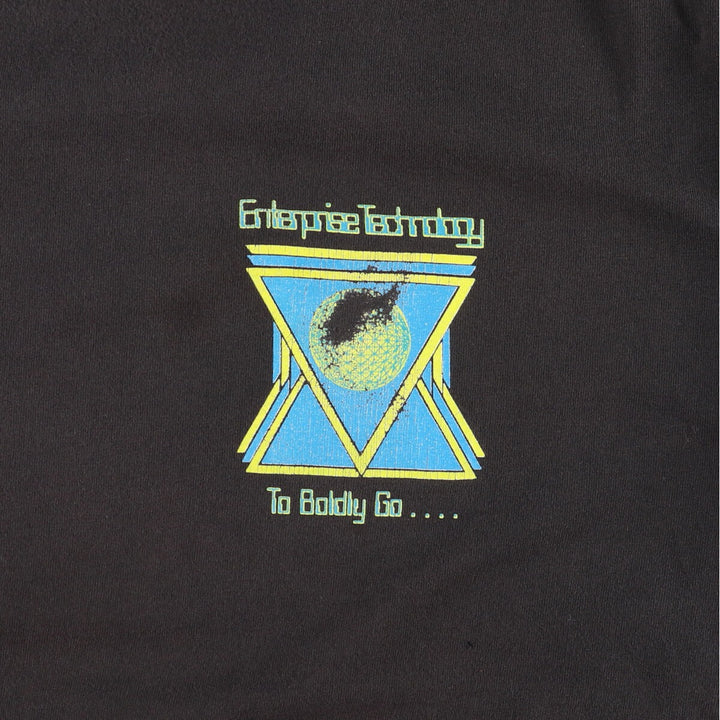 90'S Fruit of the Loom printed T-shirt, made in the USA, men's XXL, vintage cotton black type Vintage Second Hand