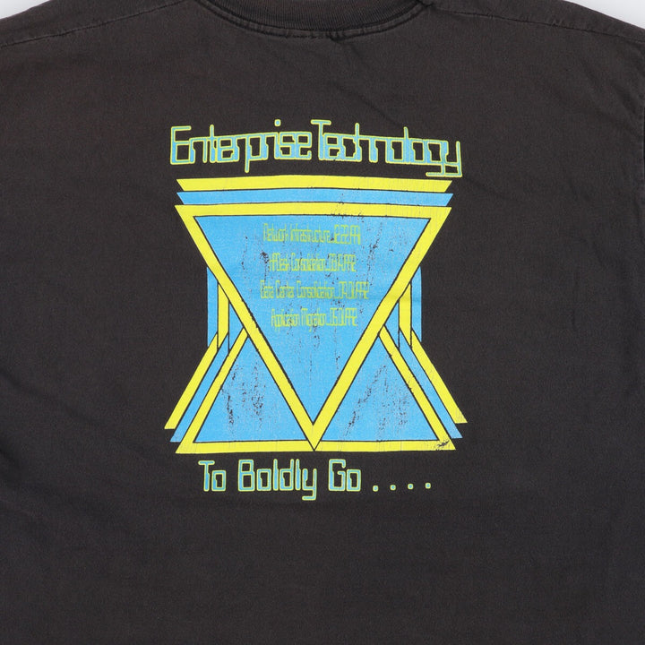 90'S Fruit of the Loom printed T-shirt, made in the USA, men's XXL, vintage cotton black type Vintage Second Hand