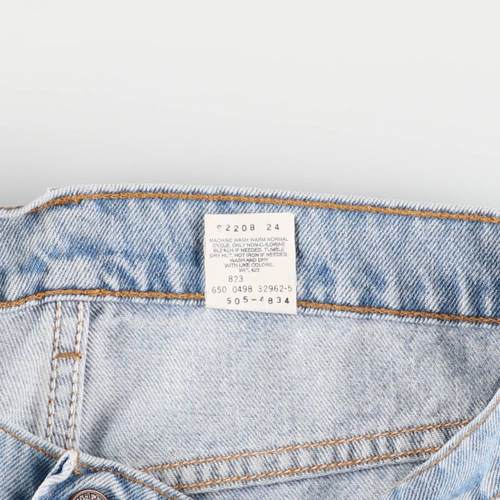 90'S Levi's 505 REGULAR FIT STRAIGHT LEG Tapered Denim Pants Made in USA Men's W36 Vintage cotton blue type Vintage Second Hand