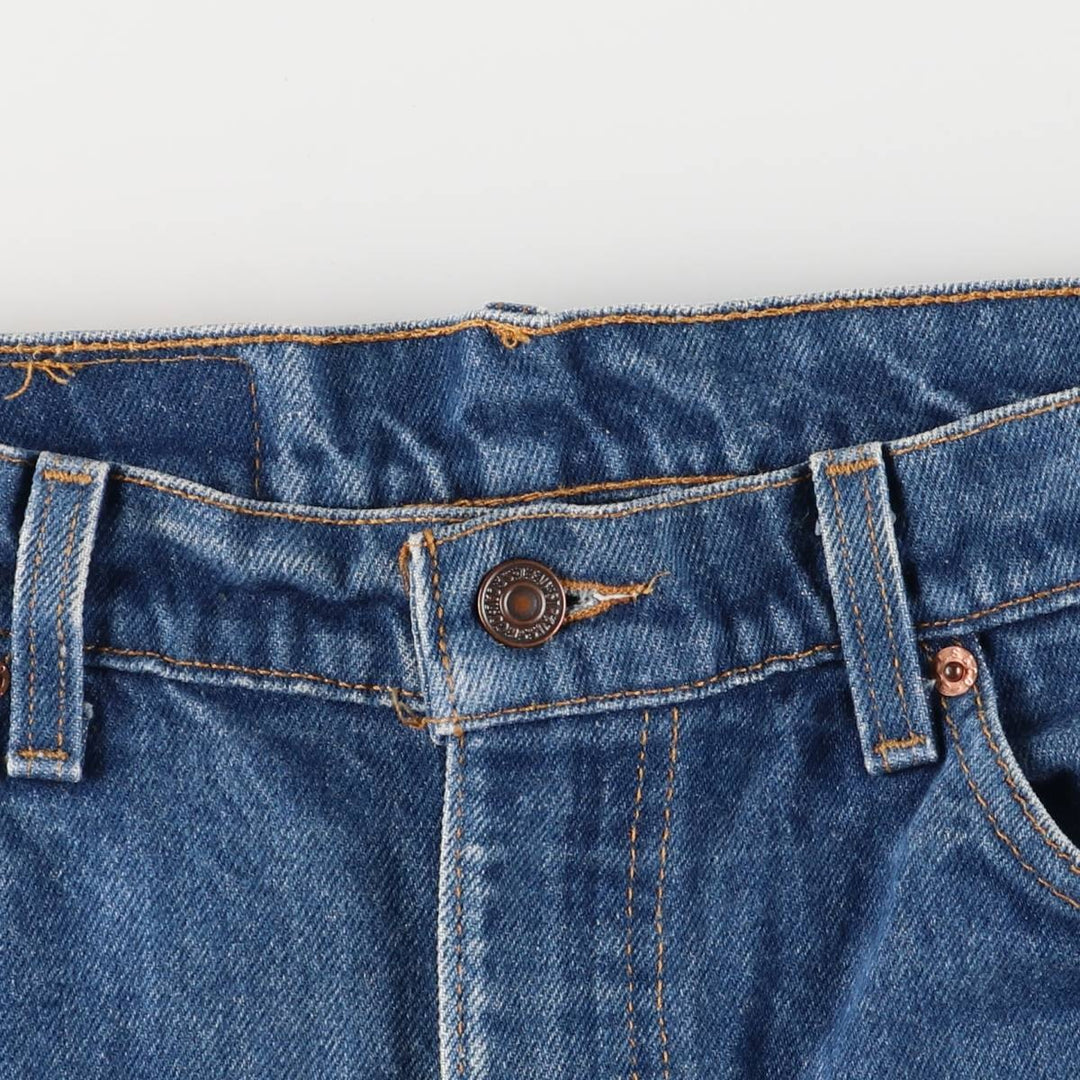 90'S Levi's 505 Regular Fit Straight Leg Tapered Denim Pants with Orange Tab, Made in USA, Men's Size 36 cotton blue type Vintage Second Hand