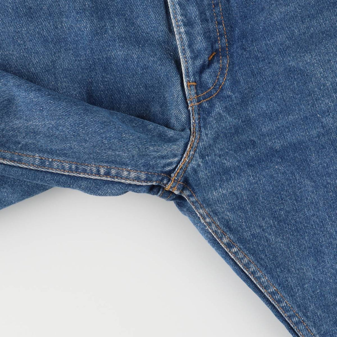 90'S Levi's 505 Regular Fit Straight Leg Tapered Denim Pants with Orange Tab, Made in USA, Men's Size 36 cotton blue type Vintage Second Hand