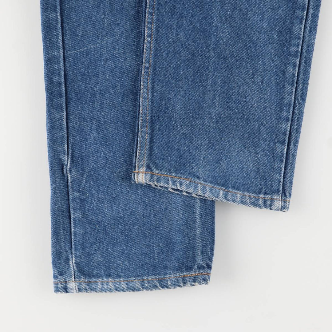 90'S Levi's 505 Regular Fit Straight Leg Tapered Denim Pants with Orange Tab, Made in USA, Men's Size 36 cotton blue type Vintage Second Hand
