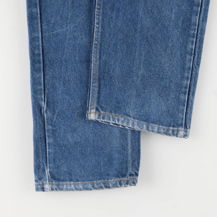 90'S Levi's 505 Regular Fit Straight Leg Tapered Denim Pants with Orange Tab, Made in USA, Men's Size 36 cotton blue type Vintage Second Hand