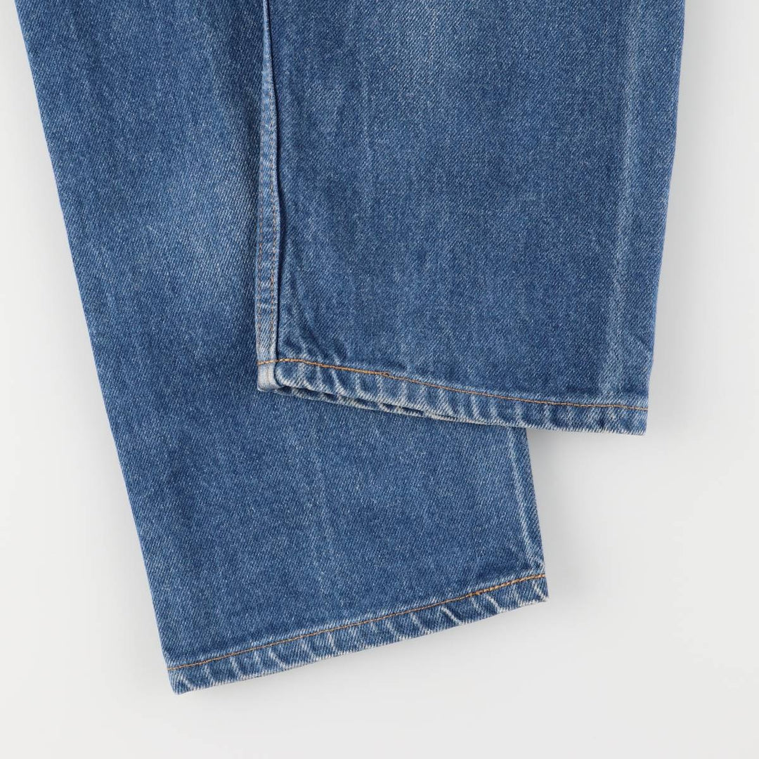 90'S Levi's 505 Regular Fit Straight Leg Tapered Denim Pants with Orange Tab, Made in USA, Men's Size 36 cotton blue type Vintage Second Hand