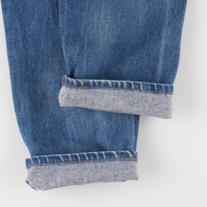 90'S Levi's 505 Regular Fit Straight Leg Tapered Denim Pants with Orange Tab, Made in USA, Men's Size 36 cotton blue type Vintage Second Hand