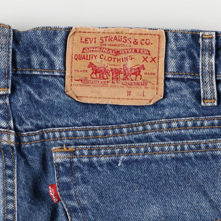 Vintage 1990'S Levi's 505-0216 Tapered Denim Pants, Made in USA, Men's Size 32 cotton blue type Vintage Second Hand