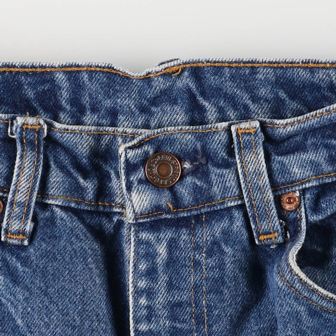 Vintage 1990'S Levi's 505-0216 Tapered Denim Pants, Made in USA, Men's Size 32 cotton blue type Vintage Second Hand