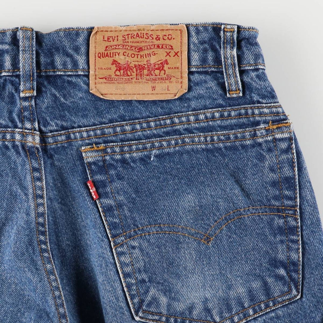 Vintage 1990'S Levi's 505-0216 Tapered Denim Pants, Made in USA, Men's Size 32 cotton blue type Vintage Second Hand