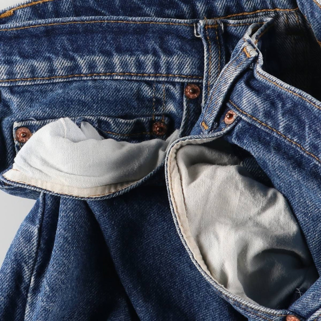Vintage 1990'S Levi's 505-0216 Tapered Denim Pants, Made in USA, Men's Size 32 cotton blue type Vintage Second Hand