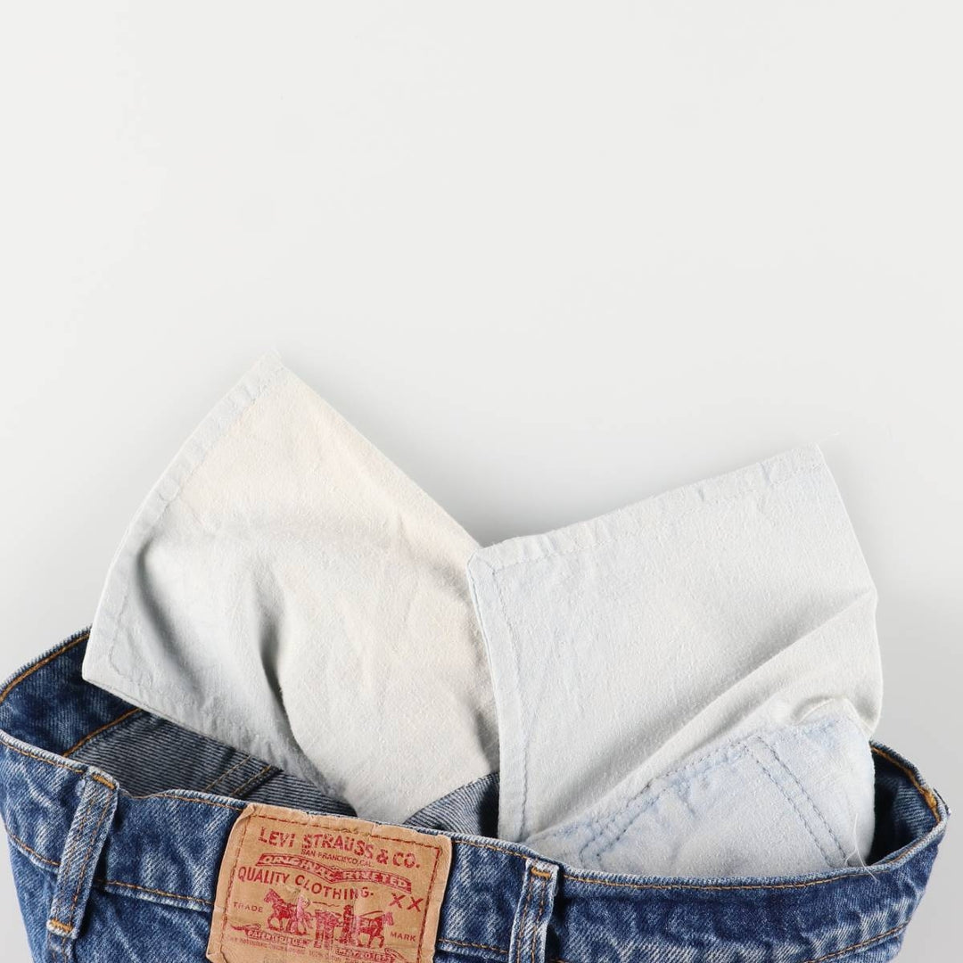 Vintage 1990'S Levi's 505-0216 Tapered Denim Pants, Made in USA, Men's Size 32 cotton blue type Vintage Second Hand