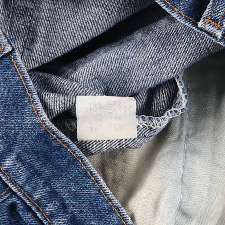 80'S Levi's 505-0217 Tapered Denim Pants Made in USA Men's W34 Vintage cotton blue type Vintage Second Hand