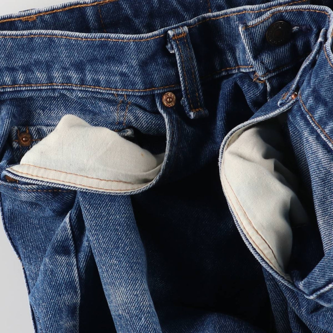 80'S Levi's 505-0217 Tapered Denim Pants Made in USA Men's W34 Vintage cotton blue type Vintage Second Hand
